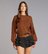 Snuggle Season Cable Knit Sweater